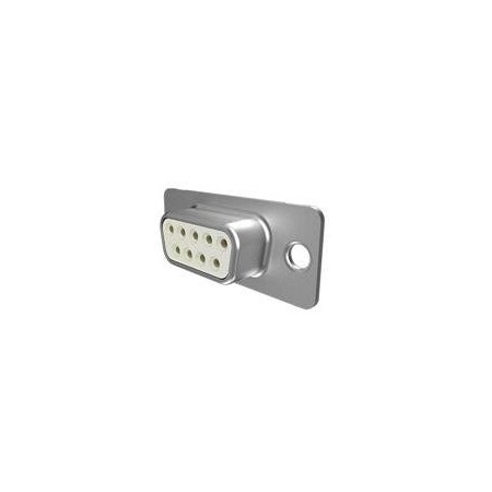 Fci D Subminiature Connector, 9 Contact(S), Female, 0.108 Inch Pitch, Solder Terminal, Locking, Plug DE09S364TLF
